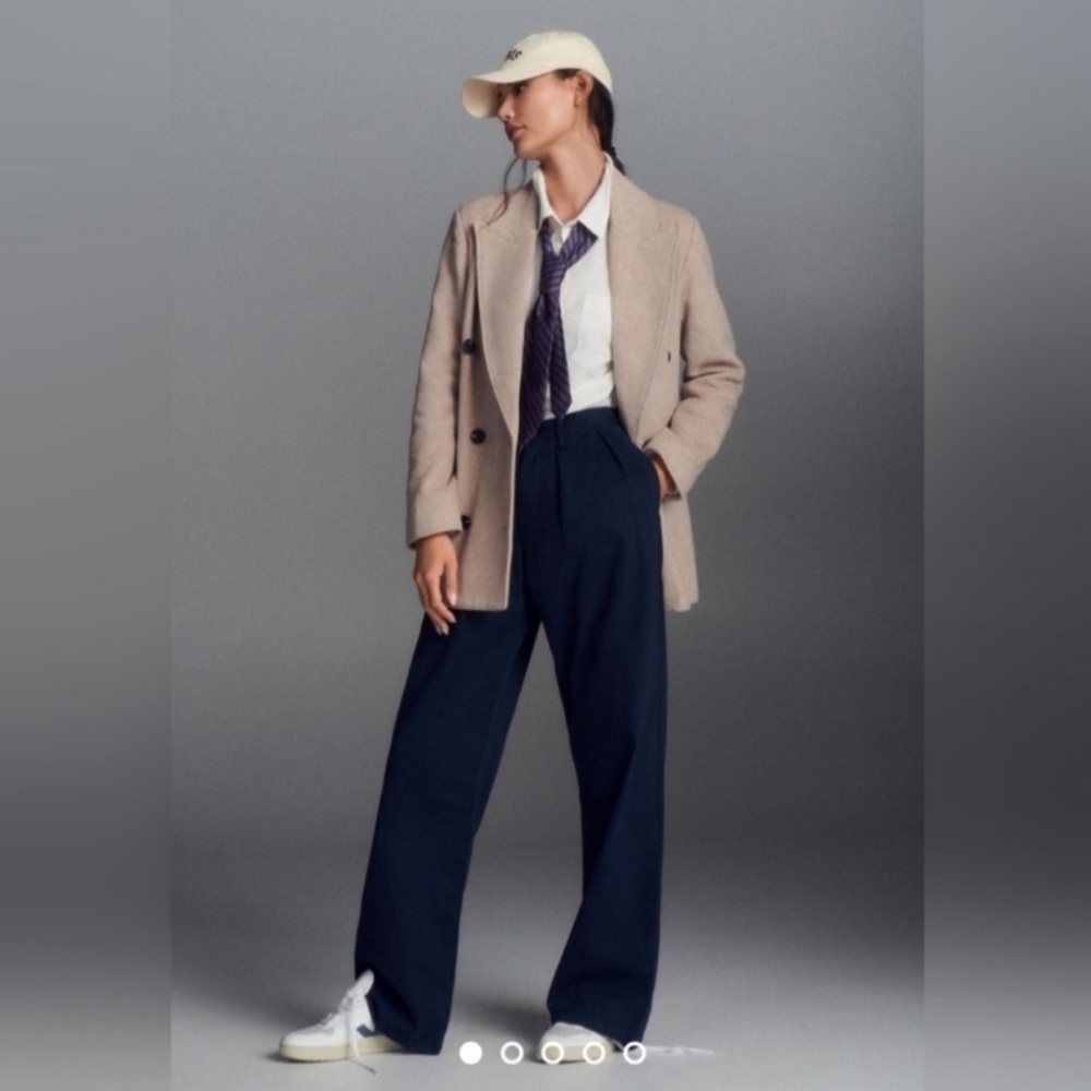 NWT Anthropologie Avec Les Filles Double-BreastedWoolCoat, Size XS - Picture 6 of 16